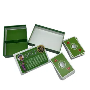 Aangepaste Golfonderwijs Kaarten Praktijk Gids Sport Sets Fabriek Afdrukken Sportkaarten Vintage Flash Kaart