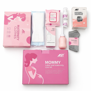 Bolsa de Artículos Esenciales para Hospital OEM al por Mayor con Ropa Interior, Botella Perineal para Limpieza Vaginal, Toallitas de Hamamelis, Almohadillas de Lactancia Reutilizables - Product Image 2