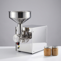 Machine à beurre de cacahuètes entièrement automatique en acier inoxydable, moulin à beurre de fèves de cacao