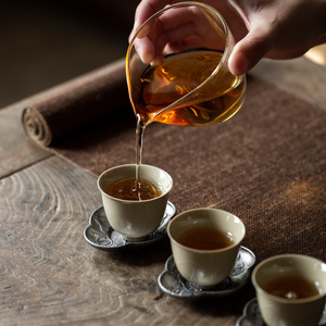 Chinese Retro Pure Tin Coaster Zen Style <b>Tea</b> <b>Tray</b> Heat Insulating Mat <b>Tea</b> Set Accessory Dehua - Product Image 3