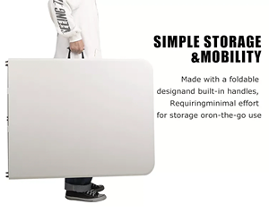 Thiết Kế Hiện Đại Xách Tay Gấp Ngoài Trời Bàn Ăn Và Ghế Đặt HDPE Chất Liệu Cho Đảng Cho Thuê - Product Image 5