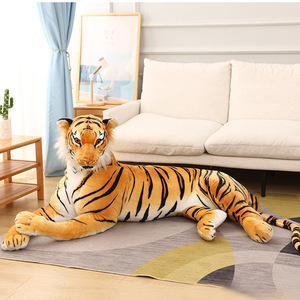 <span class=keywords><strong>Peluche</strong></span> géante de <span class=keywords><strong>tigre</strong></span> simulée douce, marron, faune sauvage, couverture de repos avec rembourrage en coton PP, <span class=keywords><strong>peluche</strong></span> brodée pour enfants - Product Image 4