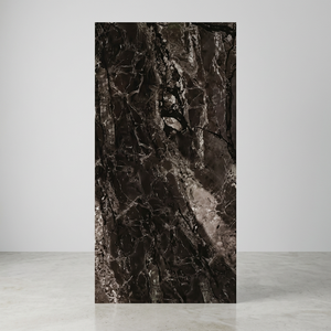 Azulejos de porcelana brillante Kenya Nero Grande 800x1600mm con diseño de mármol premium para proyectos en África Oriental - Product Image 1