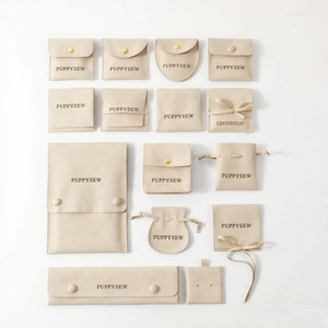 Pochette personnalisée pour bijoux (bracelet, bague, boucles d'oreilles, collier) avec logo – Vente en gros - Product Image 5