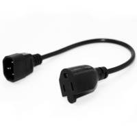 IEC C14 adaptateur de convertisseur de puissance femelle NEMA5-15R 5-15R cordon d'alimentation prise 3 pôles pour appareils ménagers AU USA Nema 5-15 câble d'alimentation