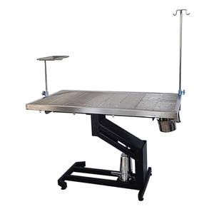 Tavolo operatorio in acciaio inox per animali, lettino chirurgico per clinica veterinaria, tavolo diagnostico e terapeutico elettrico silenzioso con sollevamento elettrico. - Product Image 3