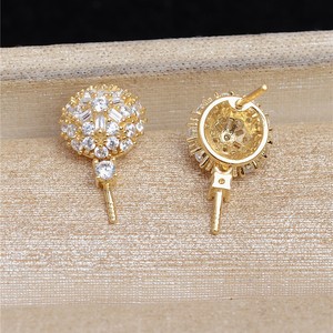 Ensemble de pendentifs en argent S925 à angle droit avec anneau d'oreille en argent en forme de V, collier, perle vide pour femme, accessoires de bijoux DIY - Product Image 4