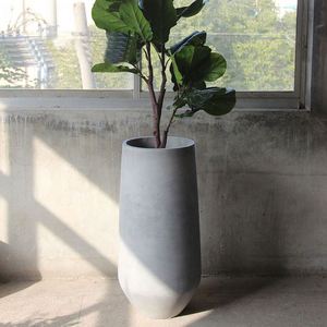 Macetas y Jardineras de Cemento Grandes, Ovaladas, Retro, Simples, para Interiores y Jardines, Venta al Por Mayor - Product Image 5