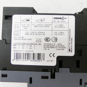 1 Stück Brandneuer Original SIRIUS 3RV2011-0GA15 3RV2 011-0GA15 Netzschalter E01 - Product Image 3