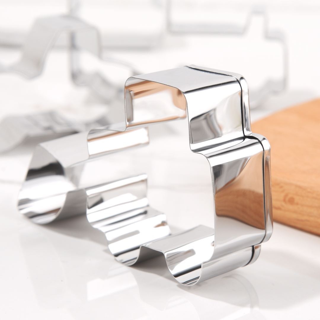 Stampo per biscotti a forma di maiale in acciaio inox, stampo