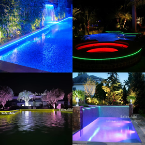 Iluminación Lineal Perimetral para Piscinas RGBW Multicolor, Fibra Óptica Plástica con Brillo Lateral para Borde de Piscina - Product Image 3