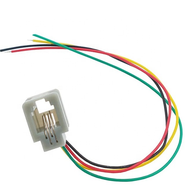 Length 150MM RJ9 Rj11 Modular Jack 4p4c Female Telephone Socket Interface Handset Cable Line