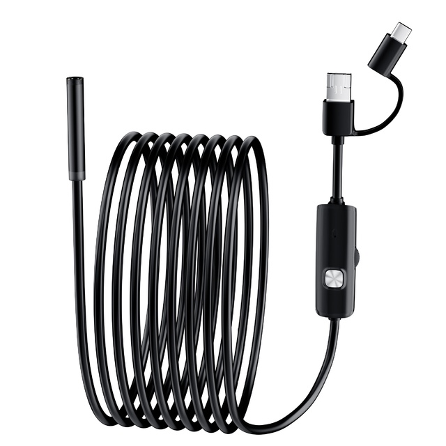 Endoscope IP67 Waterproof LED Lighting Industrial Inspection Maintenance Pipe/Borescope Type-C Interface Camera Module 70