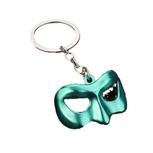 Mini lanterne verte créative, masque de film, ouvre-bouteille, porte-clés, pendentif, mode, métal, pendentif pour sac homme et femme, petit cadeau - Product Image 1