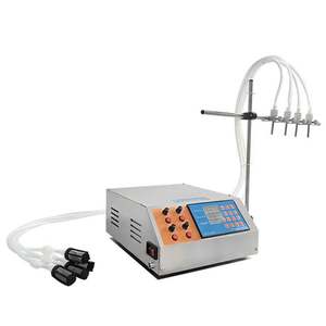 เครื่องบรรจุของเหลวแบบปั๊มควบคุมด้วยระบบไฟฟ้า ขนาดเล็ก 3-1000 มล. สำหรับน้ำหอม น้ำผลไม้ น้ำมัน 4 หัวจ่าย - Product Image 3