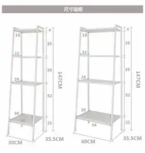 5 Storey Corner Shelf Plant Support Iron Book Shelf Portable Book Shelf For Living Room