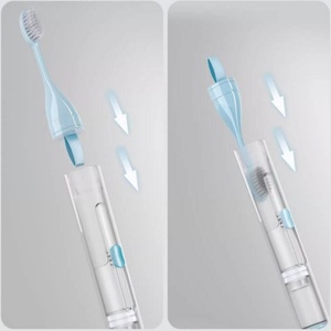 Nuevo Diseño 3 en 1, Cepillo de Dientes Portátil Ligero, Plegable, de Plástico, Kit de Viaje para Hotel con Pasta Dental Incluida, Cepillo Suave - Product Image 3