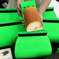 Petite boîte à dessert en papier pour pâtisserie, boîte en papier pliable pour biscuits, boîte à gâteau en papier pour boulangerie