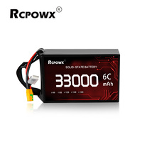 RCPOWX 350 Вт·ч/кг 12S 14S 51.8В 33000 мА·ч Аккумулятор с максимальной емкостью, твердотельный, в мягком корпусе, с катодом LiCoO2, 800 циклов, для сверхтяжелых БПЛА