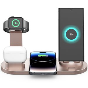 แท่นชาร์จไร้สาย 3-in-1 กำลังไฟ 30W สำหรับ iPhone นาฬิกา หูฟัง รองรับการชาร์จเร็ว พร้อมพอร์ต USB-A - Product Image 3