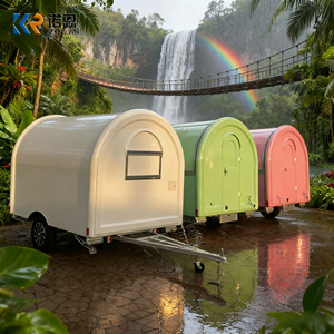 Carrito de Hot Dogs, Remolque de Comida, Camión de Comida Pequeño con Fregadero y Refrigerador, Remolque Cerrado Tipo Camper, Camión de Comida Móvil - Product Image 6