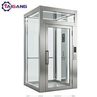 Ascenseur pour passagers contemporain à commande AC en acier inoxydable certifié ISO, compatible OEM/ODM, pour usage résidentiel en villa - Vente en gros