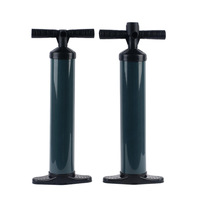 Pompe à air multifonctionnelle en acier inoxydable, gonfleur manuel bidirectionnel pour tente gonflable, utilisation portable en extérieur, modèle M153