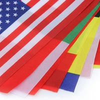 Guirlande de fanions triangulaires personnalisés 20x30cm, 25 pièces par guirlande, 8m de long, en polyester, pour décoration de fête et d'événements