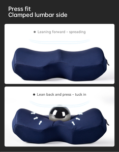 وسادة ظهر داعمة من الفوم ذو الذاكرة مصنوعة من قماش قابل للتنفس لتخفيف آلام أسفل الظهر أثناء الجلوس على الكرسي - Product Image 3