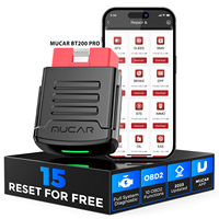 Escáner de Diagnóstico OBD2 Bluetooth MUCAR BT200 Pro, Comprobación Completa del Sistema, 15 Funciones de Reinicio de Servicio, Lector de Códigos de Error del Automóvil
