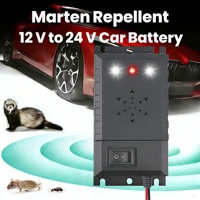 Répulsif contre les martres pour véhicules électriques 12V-32V 0.6W, capteur de vibration à économie d'énergie, arrêt automatique, lumière stroboscopique LED pour compartiment moteur