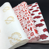 Papier d'emballage pour hamburger imprimé personnalisé Feuilles d'emballage sulfurisé de qualité alimentaire pour sandwich à la charcuterie Emballage à emporter jetable pour restaurant
