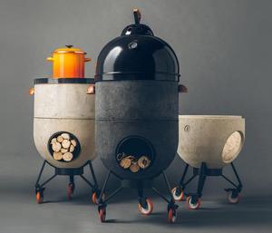 Réchaud à fusée SEB 4-en-1 en acier inoxydable, barbecue au charbon de bois |   Four à <span class=keywords><strong>pizza</strong></span> fumoir BBQ, foyer portable, écologique, moderne, pour l'extérieur - Product Image 5