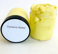 Beurre corporel fouetté au curcuma, hydratant et éclaircissant, végétalien et naturel, marque privée OEM