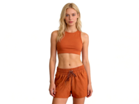 Shorts de bain pour femmes à séchage rapide, taille élastique, avec poches, shorts de plage décontractés