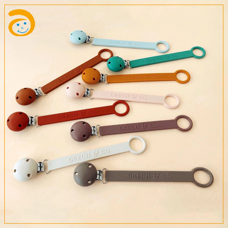 Оптовая продажа, индивидуальный многоразовый силиконовый зажим для пустышек, сосков, сосков