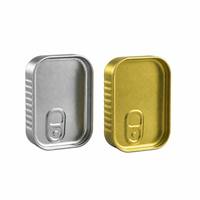 Offre Spéciale OEM ODM Boîte en fer blanc vide de qualité alimentaire 125g, réutilisable, de style sardine rectangulaire, pour sardines ou cigares