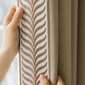 2022 nuovo stile personalizzato jacquard tenda pronta con macramè per soggiorno camera da letto - Product Image 6