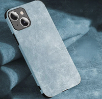Coque de Téléphone Antichoc en Cuir PU d'Agneau Souple avec TPU pour iPhone 16 15 13 12 11 14 17 Pro Max Mini 16 Plus