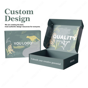 Sang trọng tùy chỉnh các tông quà tặng gửi thư bưu phẩm vận chuyển hộp giấy sóng đóng gói carton bao bì hộp các tông sóng - Product Image 3