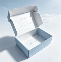 Boîte à courrier en carton ondulé avec logo personnalisé, estampage à chaud or rose, boîte cadeau en papier floral pour emballage de cosmétiques, soins de la peau et bijoux