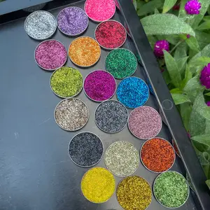 Bán buôn tùy chỉnh ánh sáng lung linh siêu sắc tố đơn Refill ép Eyeshadow Duochrome Shades multichrome Eyeshadow Palette