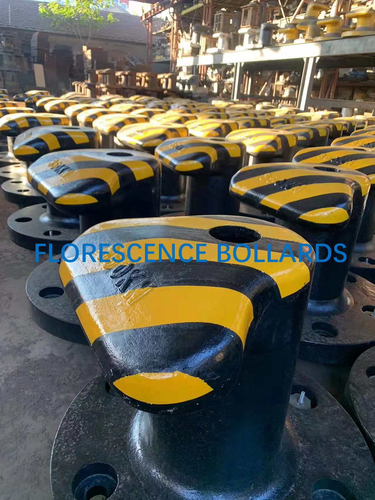Cast Iron Marine Mooring Bollard Tee Head Type ISO Standard