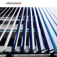 Lames de ventilation décoratives pour façade de bâtiment industriel, pare-soleil extérieur léger, durable et imperméable