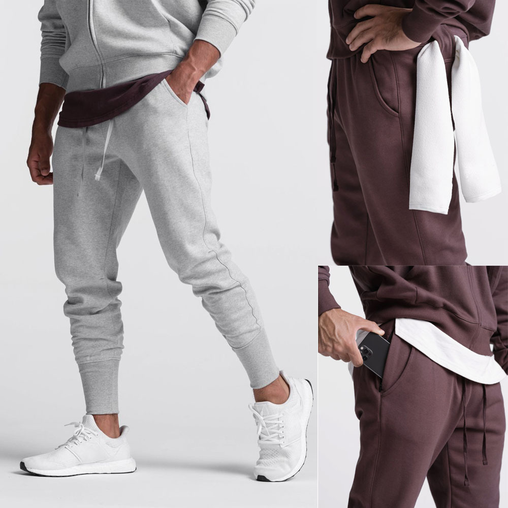 Quần Chạy Bộ Cho Nam, Quần Cotton Dày, Thoáng Khí, Phù Hợp Cho Mùa Đông Và Mùa Xuân
