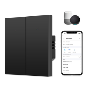 Bingoelec Colorido Tuya Zigbee 2 Gang 1 way Botton Smart <span class=keywords><strong>Switch</strong></span> Interruptores de control remoto resistentes a los arañazos - Product Image 1
