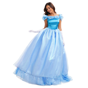 Disfraz de Princesa Azul para Mujer, Disfraz de Personaje de Dibujos Animados para Halloween, Disfraz para Espectáculo - Product Image 4