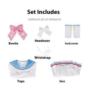 Bleu Archive Uehara <span class=keywords><strong>Hanako</strong></span> Sailor Suit Cosplay <span class=keywords><strong>Anime</strong></span> Jeu Uniforme Performance Outfit Set avec Robe - Product Image 6