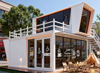 Maison conteneur préfabriquée moderne et tendance à montage rapide, mini-atelier de café extérieur pliable et détachable, hôtel
