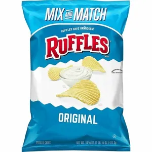 Ruffles Flamin sıcak aromalı patates cipsi gevrek